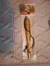 Wędkarstwo muchowe Mosiężna głowa Drewniany uchwyt Pstrąg Kapłan i smycz