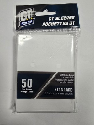 GT Card Sleeves White Standard 50ct New Sealed