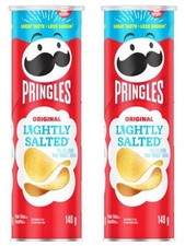 Pringles Canned Potato Chips Lightly Salted 148g 2 Pack 