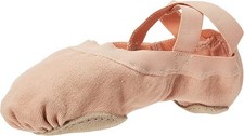Bloch Women's Synchrony Split Sole Stretch Canvas Ballet Slip, size 7.5 pink