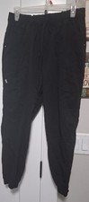 Womans ScrubStar Black Petite LARGE Scrub Pants