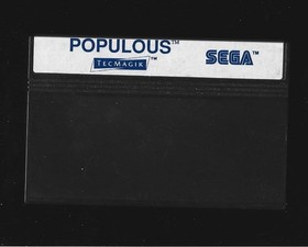Sega Master System POPULOUS w/Cartridge, Instructions & Box (CIB)