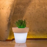 Blumentopf H45 PflanzkÜBel PflanzenkÜBel Topf Pflanz Rund Weiß Lampe