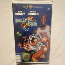 Warner Home Video Space Jam VHS Clam Shell NTSC PG 1996 Bugs Bunny Jordan