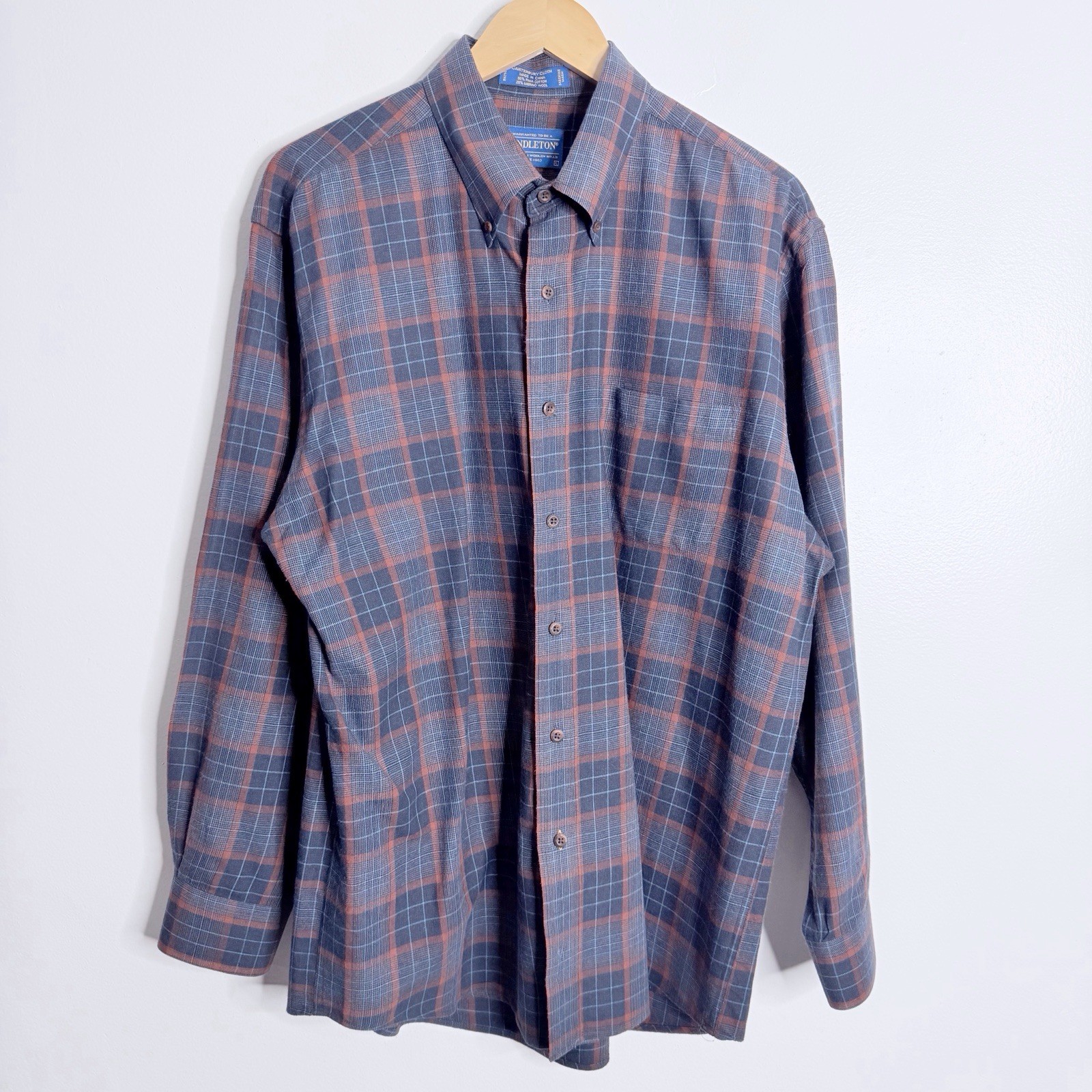 Pendleton Canterbury Button Down Shirt Flannel Pi… - image 2