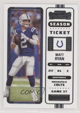 2022 Panini Contenders Season Ticket Matt Ryan #43 0t25