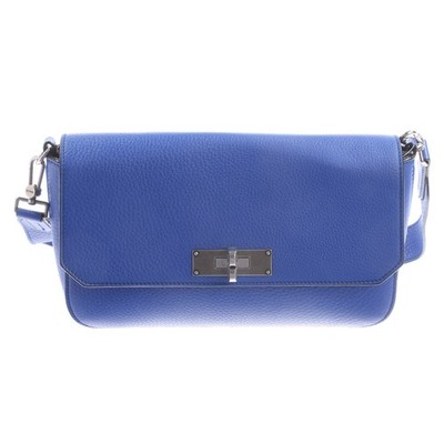 Bally Schultertasche Blau Sehr gut