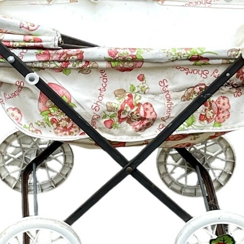 Cochecito cochecito muñeca Strawberry Shortcake años 80 de colección tamaño muñeca Foto 4 de 4