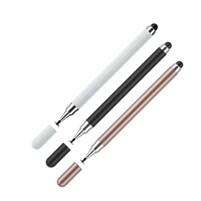 2-in-1 Stylus Pen Fine Disc Capacitive for iPad iPhone Android Samsung Tablet