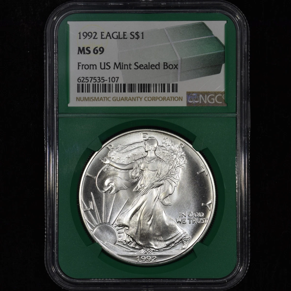 American Eagle MS 69 Graded 1992 Silver Bullion Coins for sale | eBay