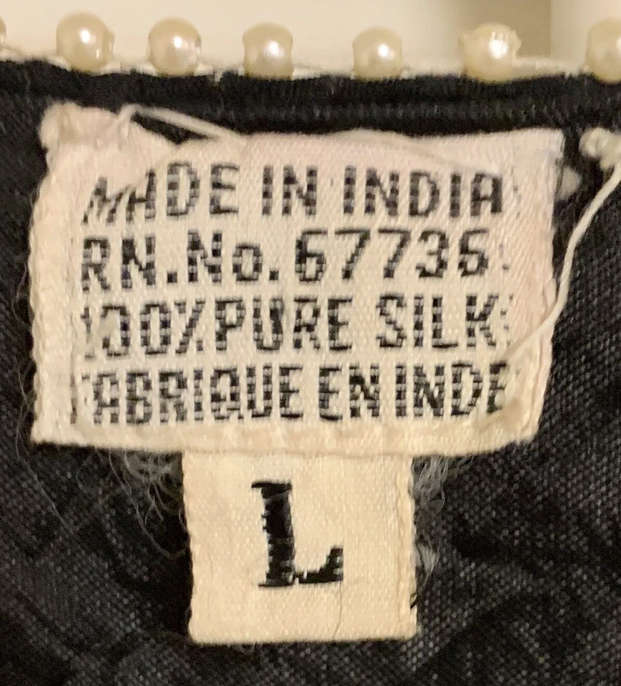 Vestido de novia indio adornado vestido azul oscuro hecho a mano lentejuelas plateado bordado Foto 4 de 4