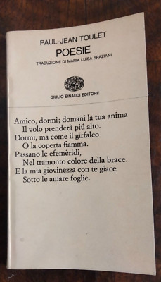''Poesie'' Paul Jean Toulet, Einaudi, 1966, 1^ Aufl. Akzeptabel,