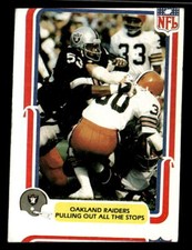 Pulling Out All the Stops  1980 Fleer Team Action  Card #40 Oakland Raiders MC