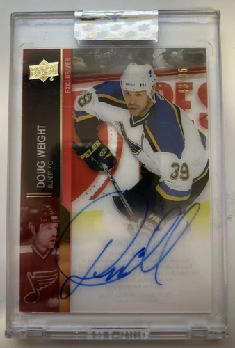 2021-22 Upper Deck Clear Cut Hockey Exclusives 48 /65 Auto Doug Weight FCZZH