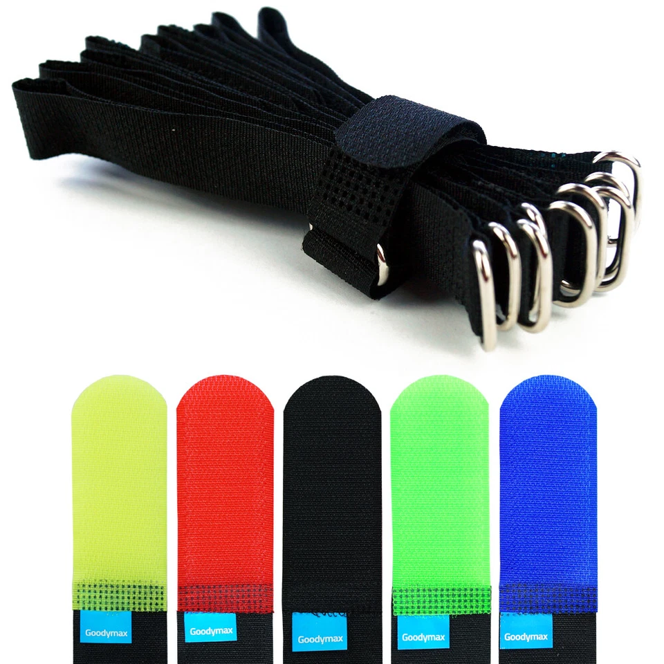 10 oder 50 Klettkabelbinder Kabelbinder Klettband Klett Kabel Binder Verschluss - Bild 2 von 4