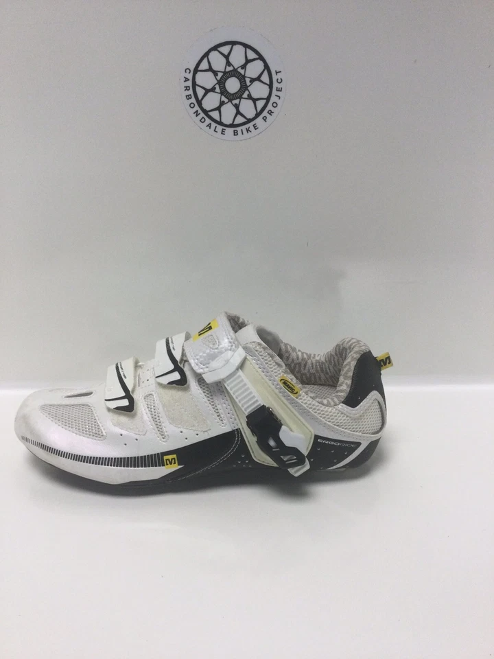 Mavic Giova road racing cycling bike shoe white Womans 6.5 - Image 2 of 4