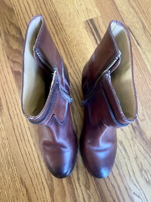 FRYE Chelsea Boots womens 7.5 Burgundy | eBay display picture 2