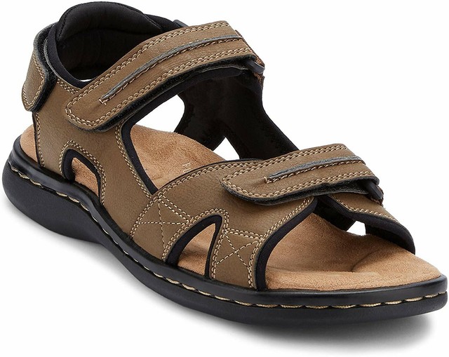 Dockers Mens Newpage Canvas Slip On Open Toe Sport Sandals, Dark Tan, Size 11.0 | eBay