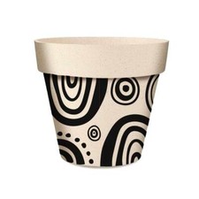 Cache pot cercles en bambou