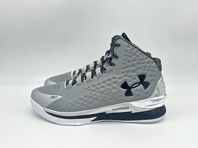 Under Armour Curry 1 RFLCT Men's Size 12.5 Basketball Shoes Silver 3024395-100