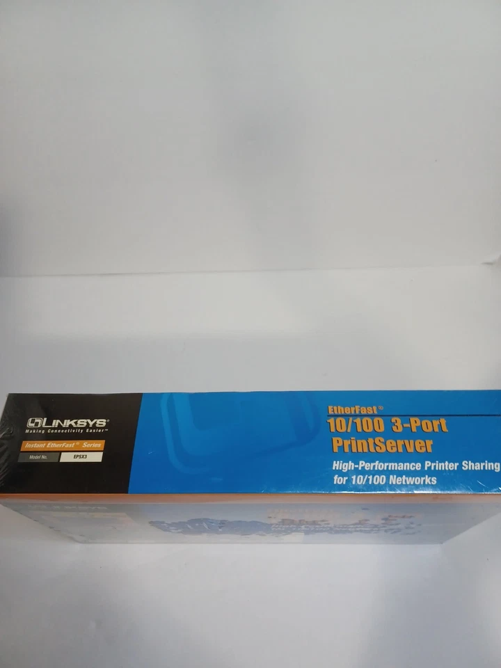 Linksys Etherfast 10/100 3-Port Print Server EPSX3 NEW SEALED - Image 4 of 4