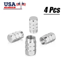 4Pcs Aluminum Car Tire Valve Caps Tyre Valve Stem Cover Air Dust Wheel Rim Caps