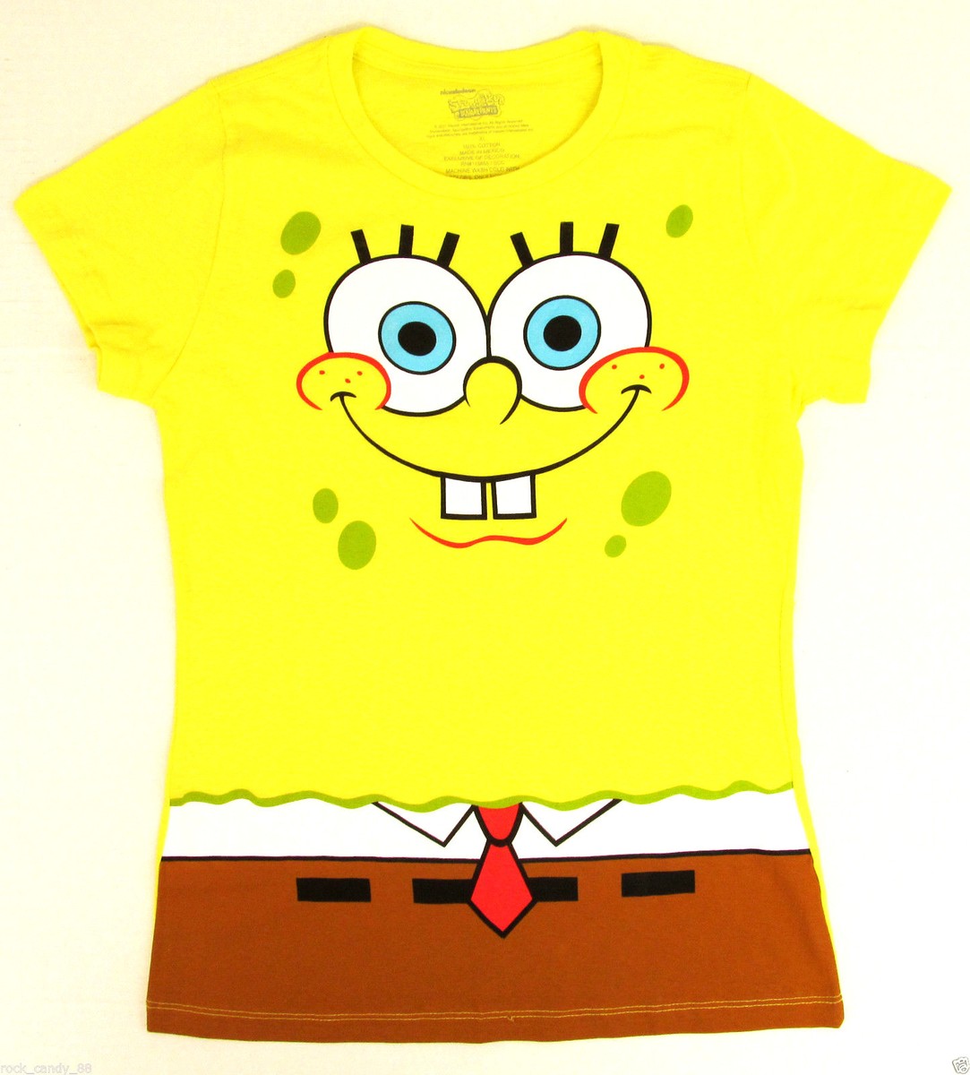 2004 Nickelodeon Bob l'éponge SquarePants Ringer T-shirt 2004 Nickelodeon Bob l'éponge SquarePants Ringer T-shirt