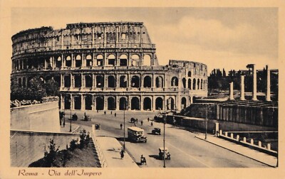 Colissimo In Rome Postcard Rome Italy Via dell' Impero Roman Colosseum Alterocca F 699 ...
