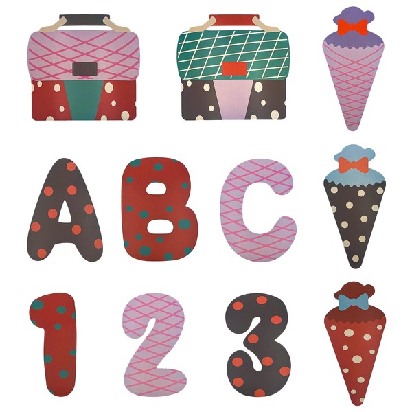 11X Konfetti Schulranzen ZuckertüTe Abc 123 Tischdeko Streudeko FüR Einschulung-image