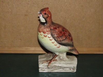 QUAIL BOB WHITE BIRD COLLECTION 152 SHAFFORD JAPAN HAND PAINTED Vtg 7''