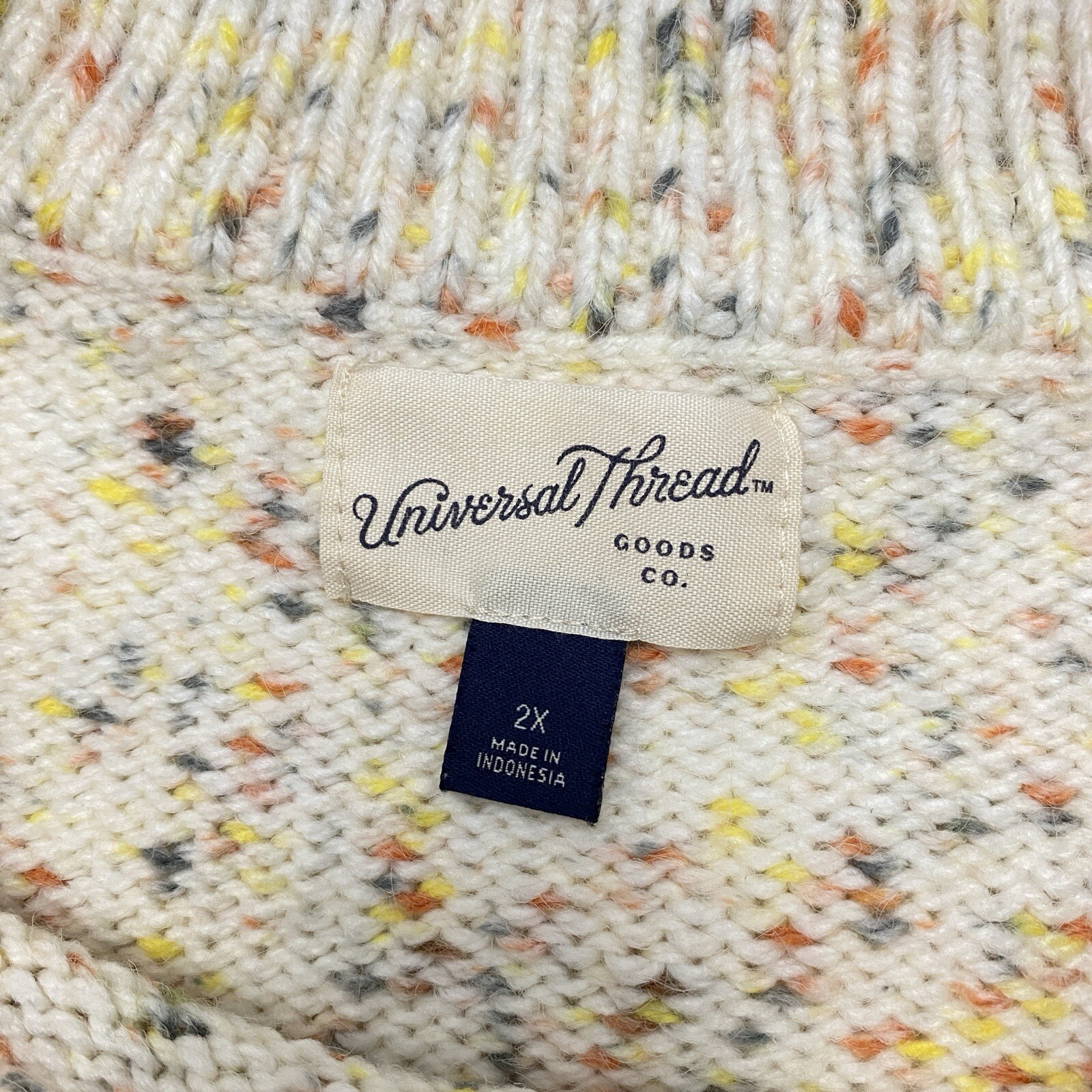 Universal Thread Confetti Ruffle Crew Neck Pullov… - image 5