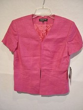 JONES NEW YORK Textured Pink SS Blazer Jacket 189 NWT sz 6