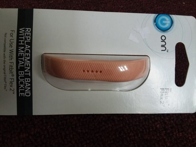 ONN Fitbit Flex 2 Blush Pink Replacement Band with Metal Buckle ONC16WA008 NEW