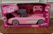 Barbie The Movie Hot Wheels RC Barbie Corvette Remote Control Car-New 2023-     