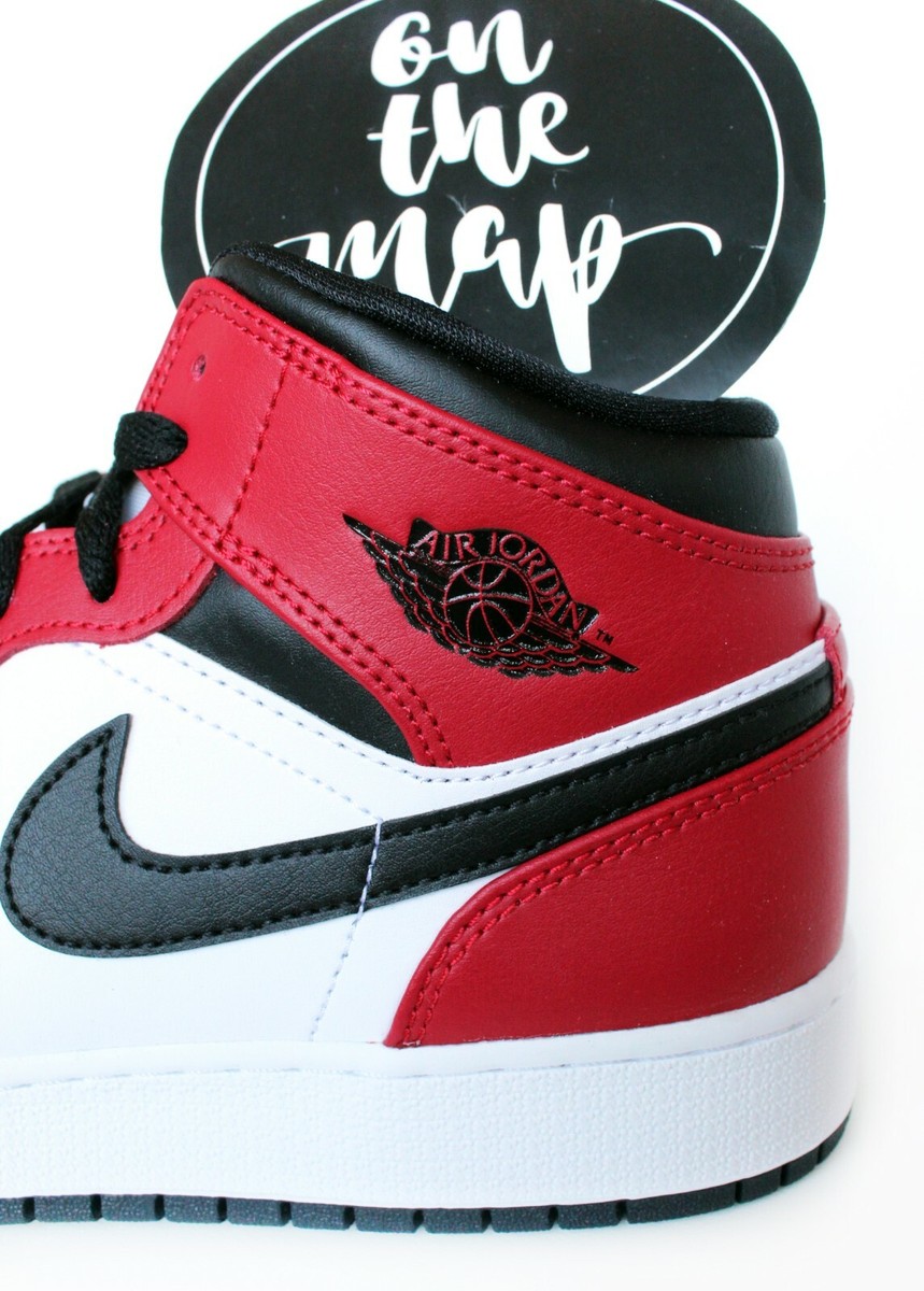 jordan 1 mid chicago toe ebay