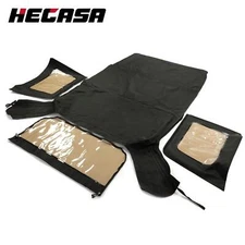 Jeep Wrangler Soft Top for 2010-2017 4DR JK, Tinted Windows, Black Twill