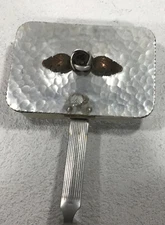 Trade Continental Mark Hand Wrought Hammered Silent Butler Silver Stamp 801 VTG