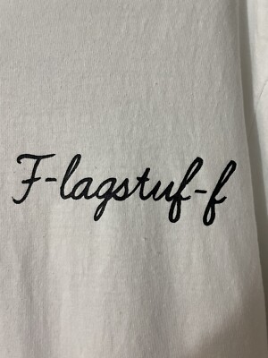F-Lagstuf-F x Kakusen-En Agave Cotton White Logo Graphic Tee Size 