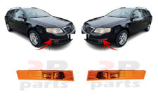 Für VW Passat B6 06-10 Frontstoßstange Seitenblinkleuchte Orange Paar Set