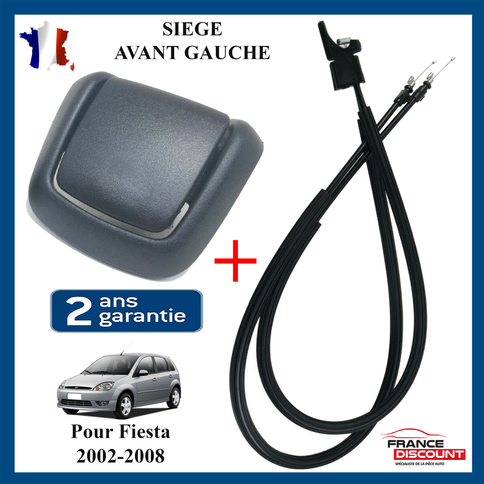 Poignée et cable de siège Fiesta pour réparer le basculement coincé