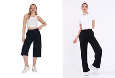 COMEOR Damen Lange Jogginghose-Capri 3/4 Swea...