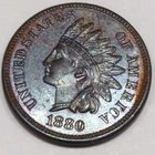 1880 Indian Head Penny Beautiful Uncirculated Coin Rare Date