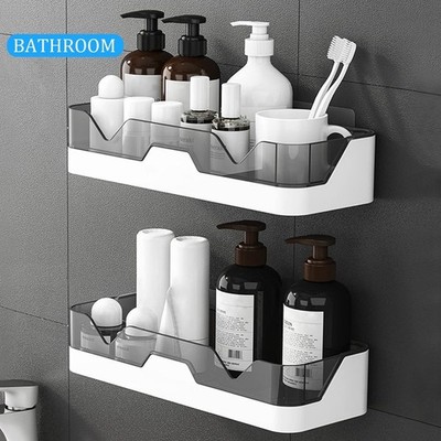 2x Duschregal ohne Bohren Duschablage Badregal Badezimmer Küchenregal Organizer