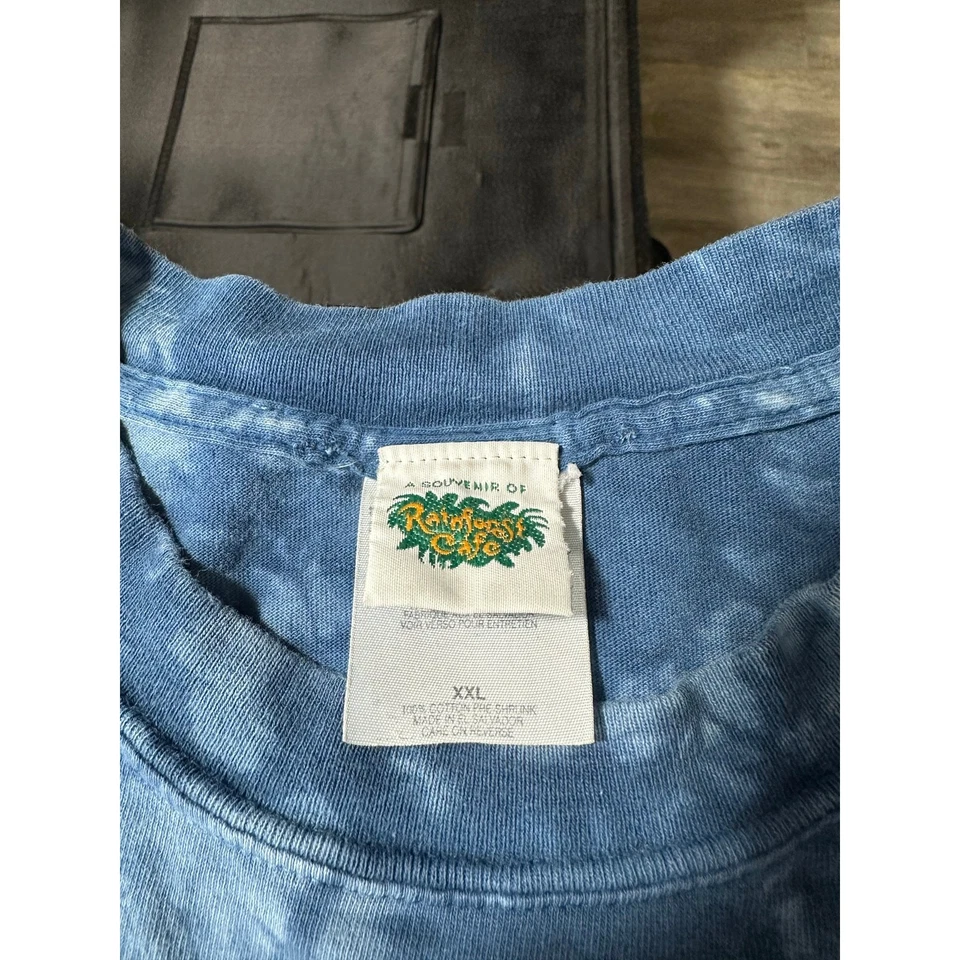 Vintage Rainforest Cafe Wolf Nature Graphic Tee Size XXL Front & Back Graphics - Image 3 of 4