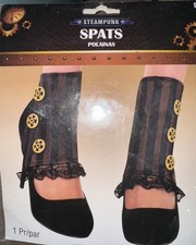 Adult Women Costume Accessory STEAMPUNK SPATS Pair NEW One Size Footwear Toppers