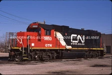 Original slide: GTW Grand Trunk Western 5850 GP38-2 CN paint