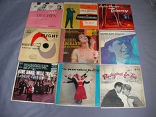 LOT OF 90 45RPM EP RECORD SLEEVES ONLY - EASY LISTENING / POP / NON-ROCK