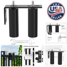 Effortless Installation 6" Heavy-Duty Sliding Gate Roller Guide with Brackets