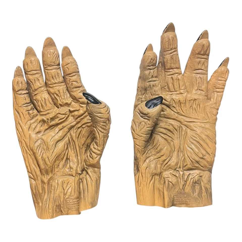 Warewolf Monster Big Foot Animal Furry Hairy Rubber Hands Adult Size Costume - Image 2 of 4