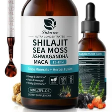 Himalayan Shilajit Extract w/ Sea Moss Ashwagandha Energy & Stamina Support